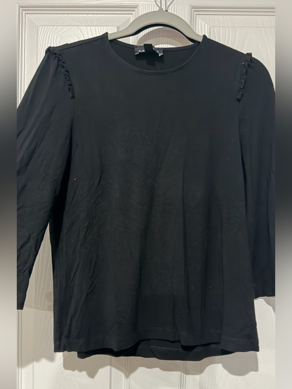 Premise Black Long-Sleeve Crewneck Shirt